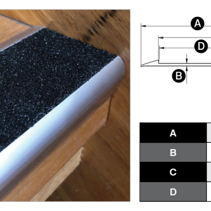Stair Trim – Solid Carborundum Insert