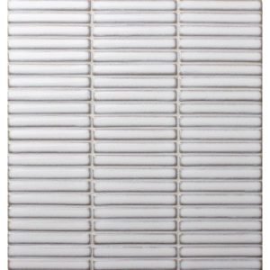JAPANESE TRACES WHITE MOSAIC 12X92X8MM ON 284X298MM