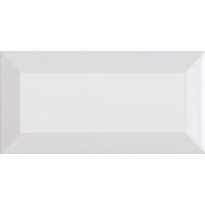 SUBWAY WHITE GLOSS BEVELLED WALL 100X300MM WGI3N1B/13GAW1