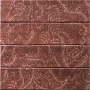 AUREA GOLD ROSE FLOS MATT FEATURE SUBWAY 75X300MM