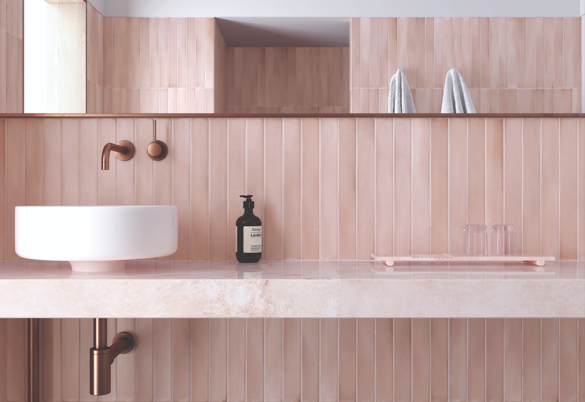 MASSIMO PINK SAND SATIN SUBWAY 50X400MM 31572 - Image 2