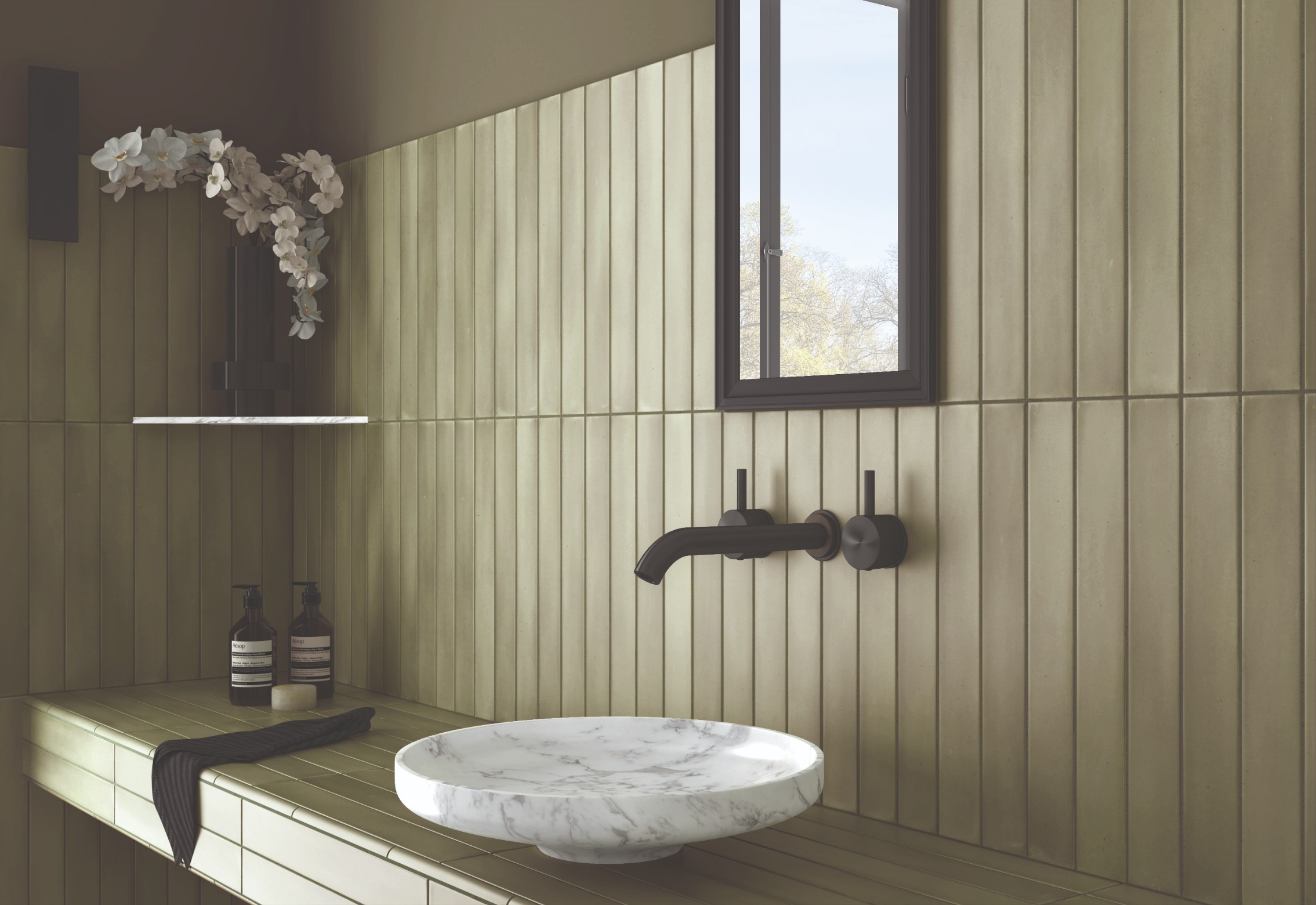 MASSIMO VERD SATIN SUBWAY 50X400MM 31577 - Image 2