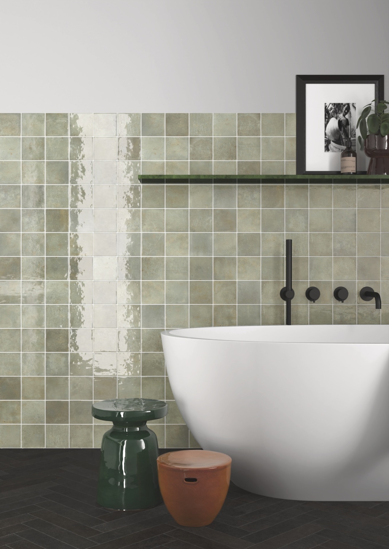 VERTICALE GREEN FIELD GLOSS 100X100MM 31870 - Image 2