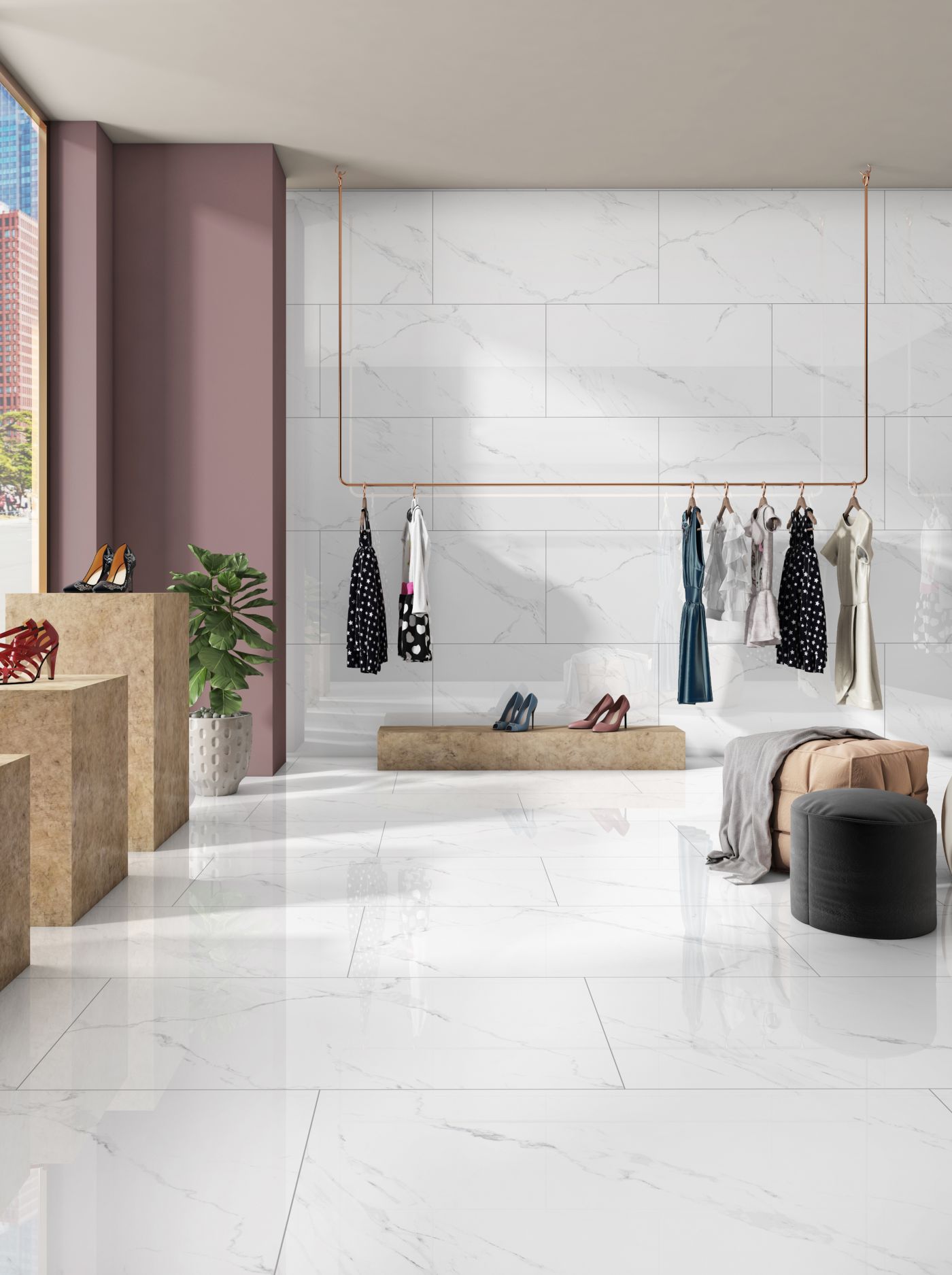 LUNA CARRARA BLANCO POLISHED 600X600MM - Image 2