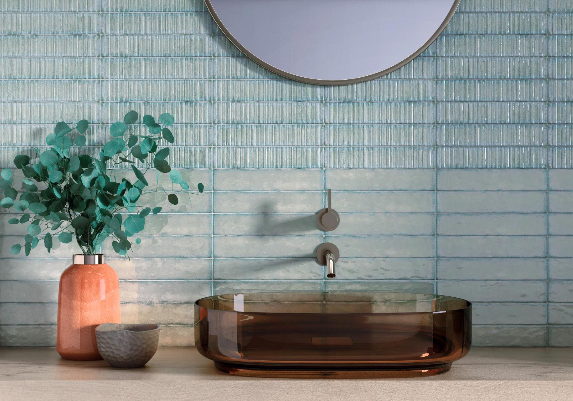AURISTELLA VERDE GLOSS SUBWAY 50X250MM - Image 2
