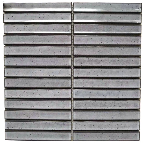 GREY CONCAVE MOSAIC 20X145X8.3MM (299X296MM SHEET) 82420