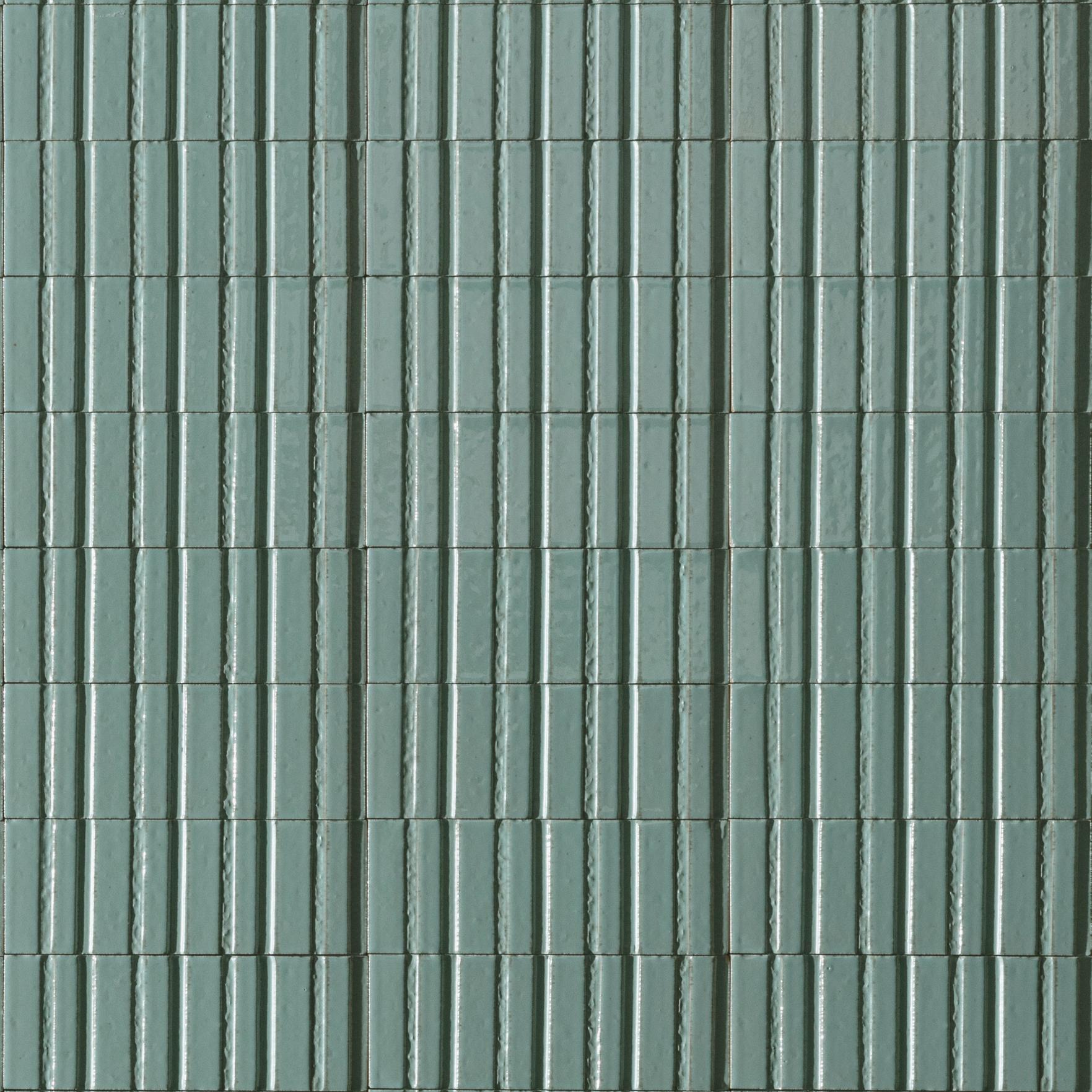 GLACE TURCHESE GLOSS STRUCTURE 3D RAYE 75X200MM 00RAEP52